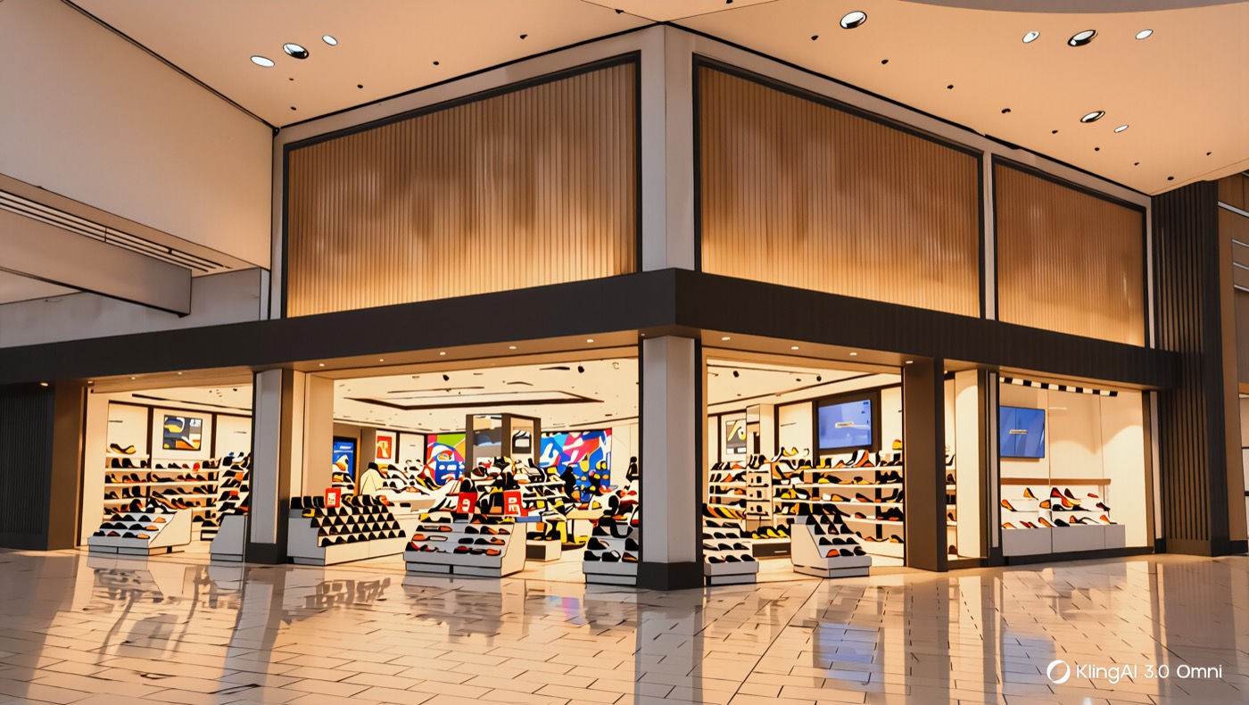 SoftMoc Square One — completed storefront