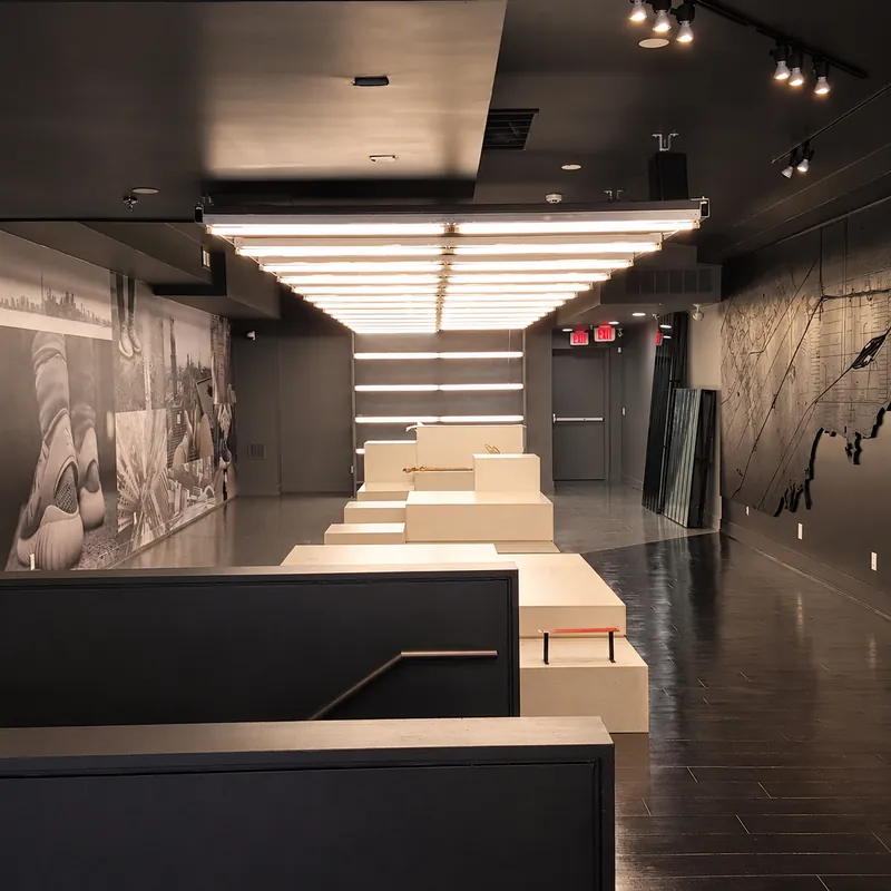 Adidas — stepped seating area