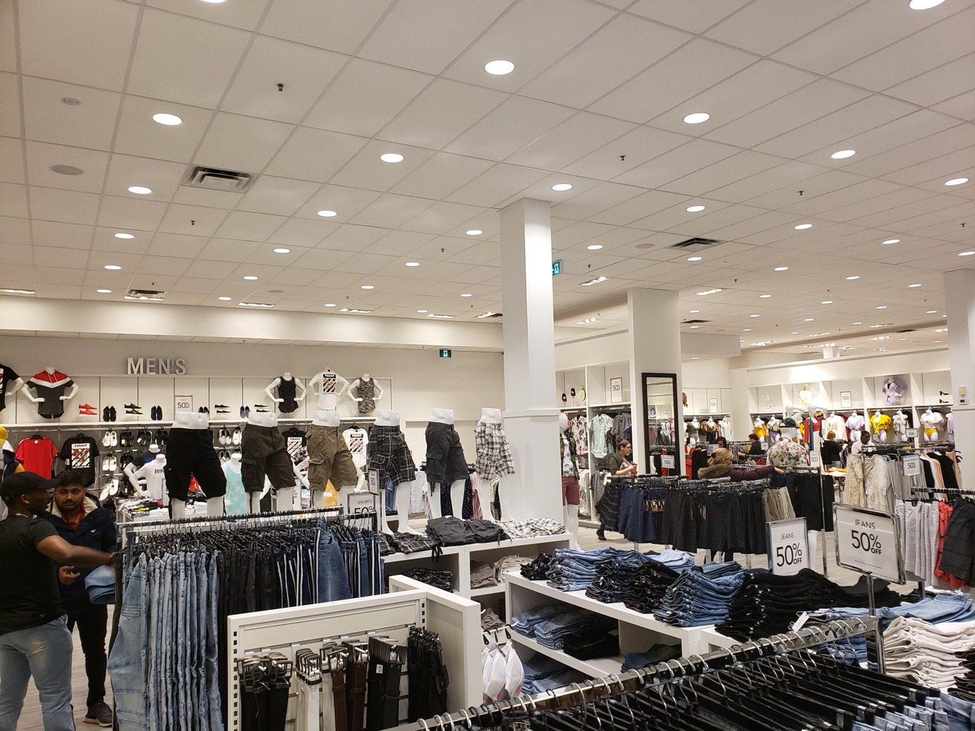 Interior — men's department