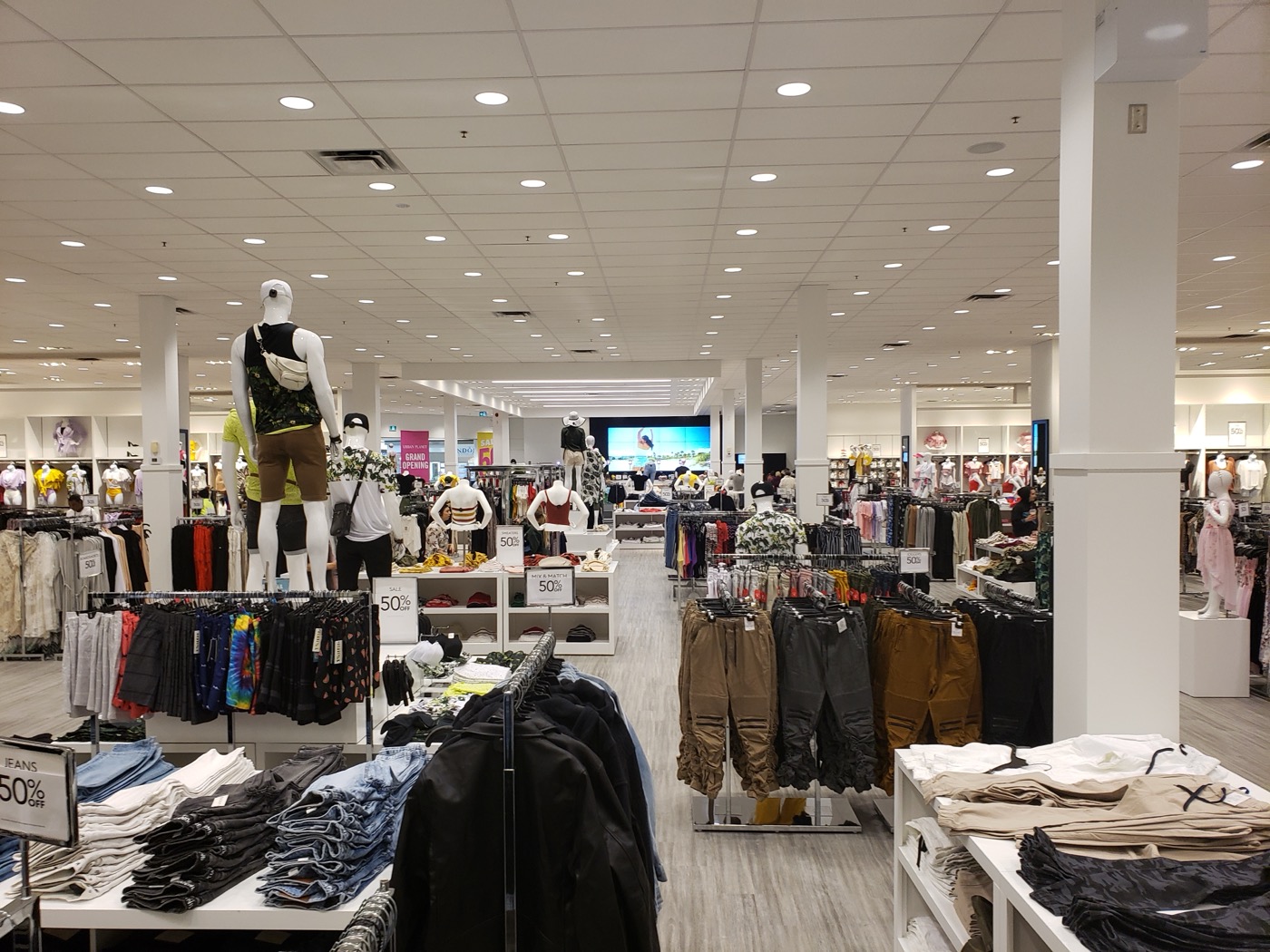 Interior — full floor view with mannequins